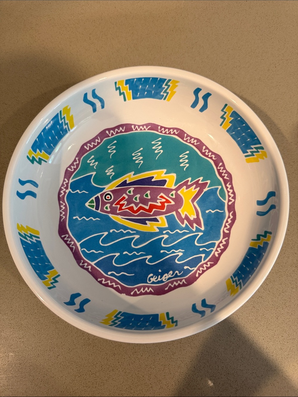Judith Geiger Vintage 1980s Fish Bowl